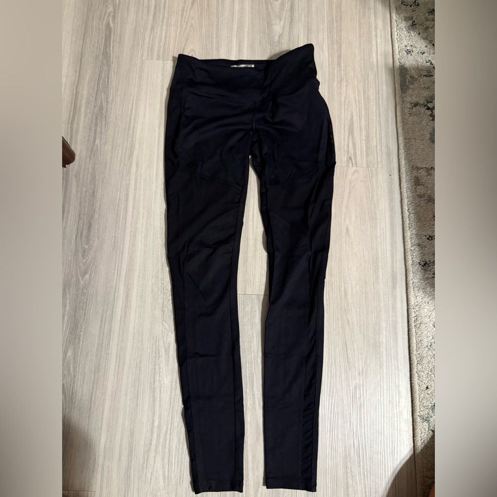 Forever21 Y2K Black Leggings Low Rise Women’s  XS Sheer Cut Out